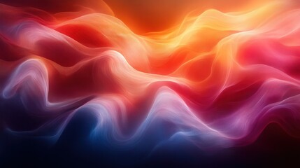 Obraz premium Abstract colorful waves, flowing lines, vibrant hues.
