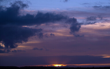 Atardecer dramático en Ayamonte