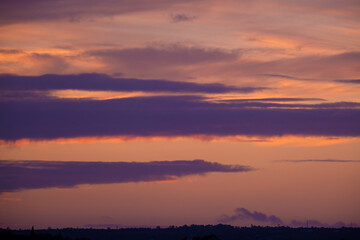 Fototapeta premium Atardecer dramático en Ayamonte