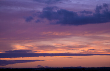 Atardecer dramático en Ayamonte