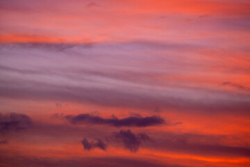 Atardecer dramático en Ayamonte