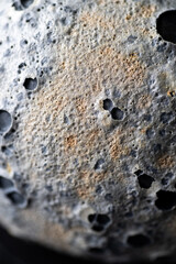Close up of Gray and Cream Texture that Looks Like Surface of the Moon