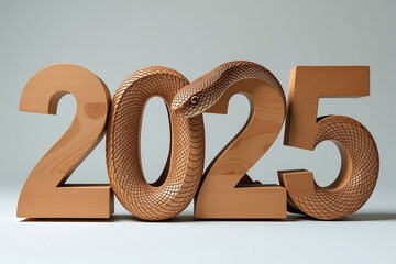 wooden cutout snake wrapped tightly features transparency design