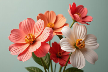 artificial flowers vintage style created generative ai unique