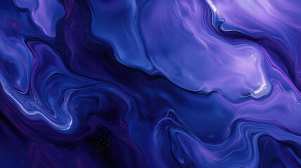 Obraz premium Blue and Purple Galaxy Background Created with Generative AI Technology