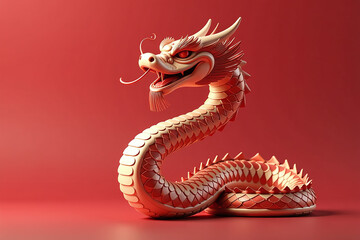 chinese new year features snake render