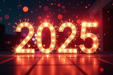 fireworks lights ideal new year greetings party