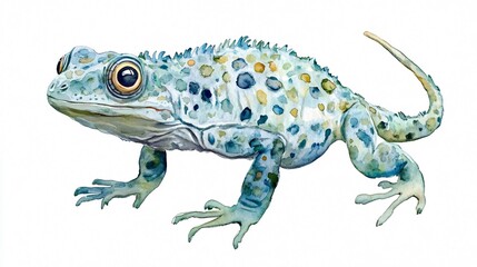 A Colorful Lizard Watercolor Painting: A Stunning Depiction of Exotic Wildlife