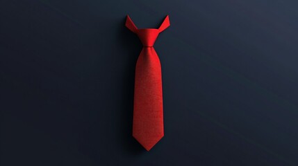 Elegant red tie on fathers day. Generative AI