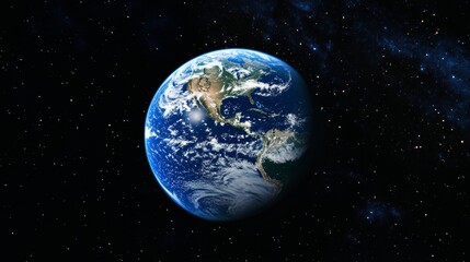 Fototapeta premium Sustainable development illustration with ocean and Earth