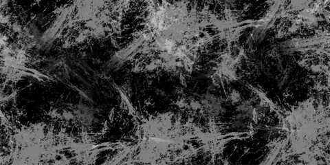 Abstract Realistic Brushed metal spotted cracked background grunge. Dark grungy black textured of the black marble background. Abstract distressed Rough Black cracked wall slate texture wall grunge