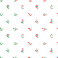 Seamless pattern. Red roses. Watercolor roses. Texture. Print for fabric. Gift wrapping paper. Rose pattern. Wallpaper. Scrapbooking. Design. Home textiles.