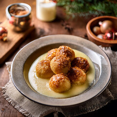 Traditional Semmelknodel German Bread Dumplings With Rich Gravy