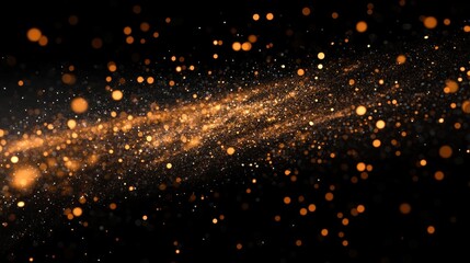 Golden Stardust: A Celestial Abstract