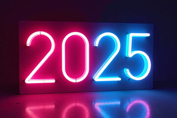 neon sign displays vibrant colors dark background creating lively modern night scene