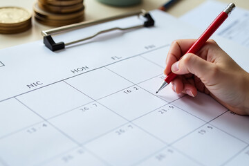 plan finances next year creating budget calendar