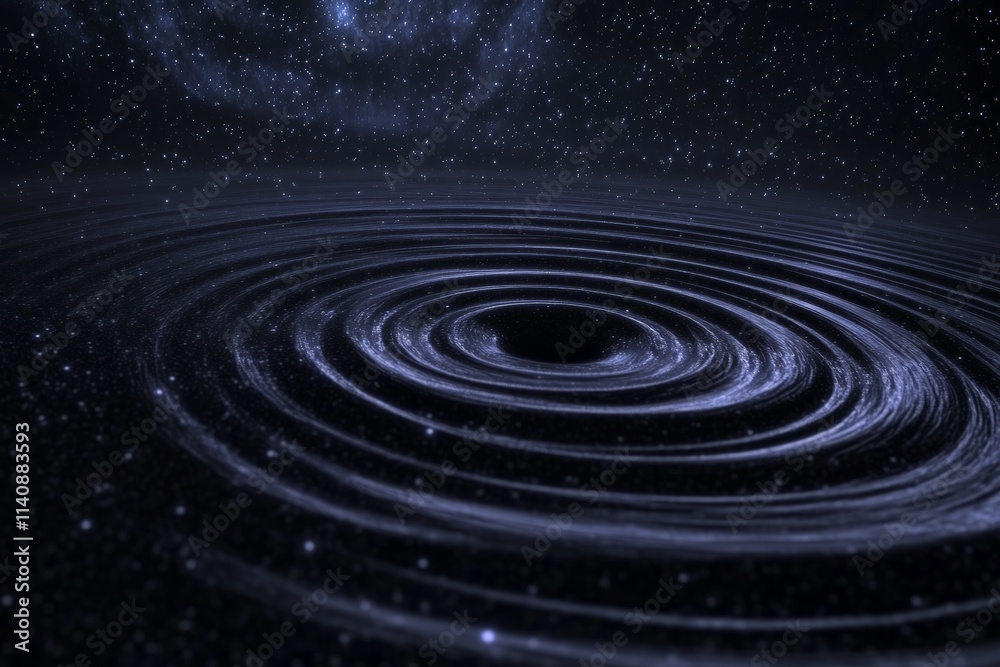 Poster this captivating image presents an elegant spiral formation set against the vast cosmic void, inviti