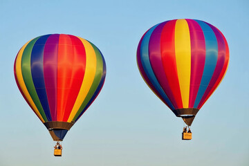 Naklejka premium two balloons part colorful celebration