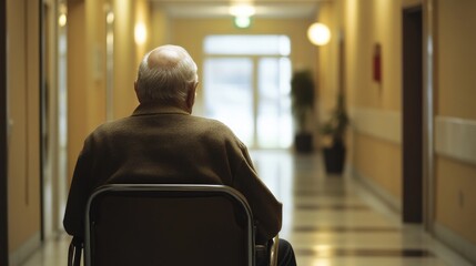 Naklejka premium tackling loneliness among elderly patients,implementing programs and initiatives that foster social connections, providing emotional support