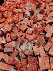 beef offal, meat preparations for animal feed, pieces of beef lung