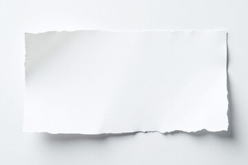 Fototapeta premium white paper strip jagged edges ideal abstract creative designs placeholder