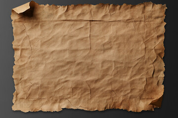 "Vintage Aged Parchment Paper with Torn Edges for Historical and Antique-Themed Projects"