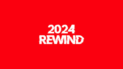 2024 year rewind wallpaper, Concept words 2024 REWIND. 2024 RECAP wallpaper