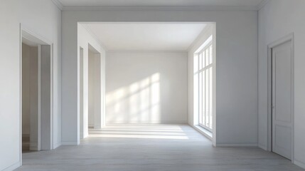 Bright and Airy Empty Room Interior Design