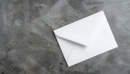 Modern Office Desk with Paper and Envelope, ideal for business, work, and office setup concepts