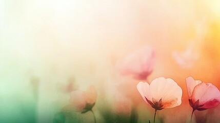   A cluster of pink blossoms adjacent to one another atop a verdant expanse of green and gold blooms