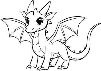 dragon line art design