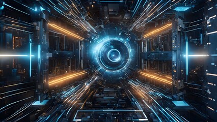 The convergence of quantum computing and artificial intelligence.
It creates a variety of synergies such as improving computational speed, solving complex problems, and developing new algorithms.