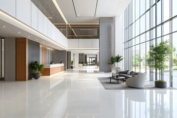 Elevate Your Brand: Spacious Lobby for Promotional Content