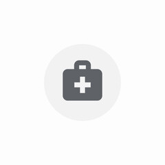 first aid kit icon sign vector