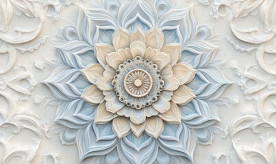 A flower with a blue center and white petals