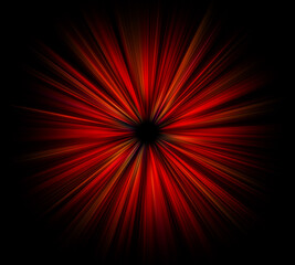 Red Lights trail, Star warp, illustration design