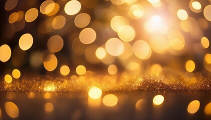 golden bokeh lights abstract warm glow soft focus evokes feelings of comfort and serenity perfect for backgrounds