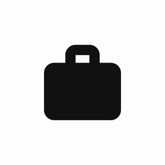 portfolio suitcase icon sign vector