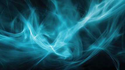 Obraz premium Dynamic abstract background with light streaks conveying speed and motion in cool blue tones.
