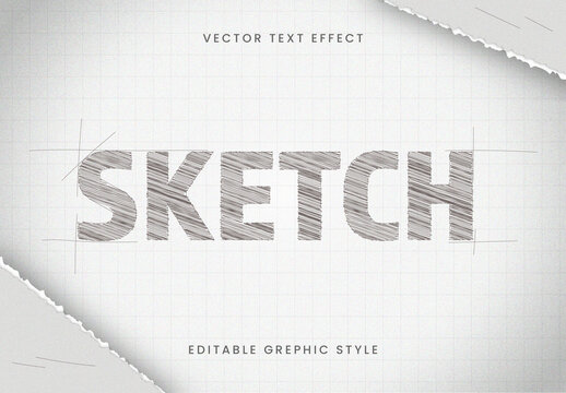 Gray Sketch Text Effect