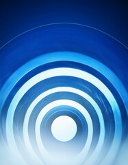 Fototapeta premium Abstract concentric circles in shades of blue.