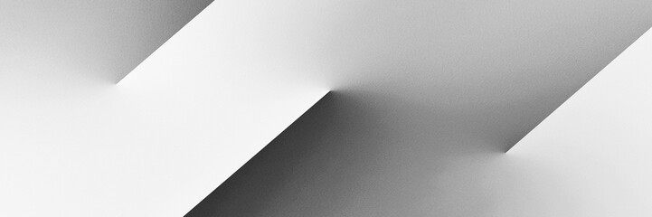Black white light gray silver modern abstract background. Geometric shape. Line stripe corner 3d...
