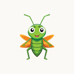 Grasshopper line icon, Insects concept, locust sign on white background, cricket icon in outline style mobile concept web design Isolated vector illustration