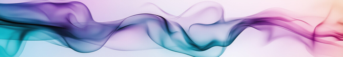 Fototapeta premium Abstract fluid waves in pastel gradient hues