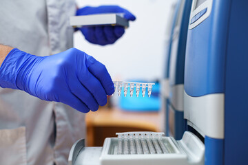 dna test in a modern laboratory
