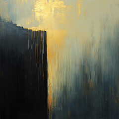 abstract painting with colorful background and dreamlike imagery