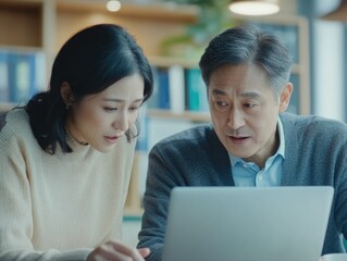 Two Professionals Reviewing Documents