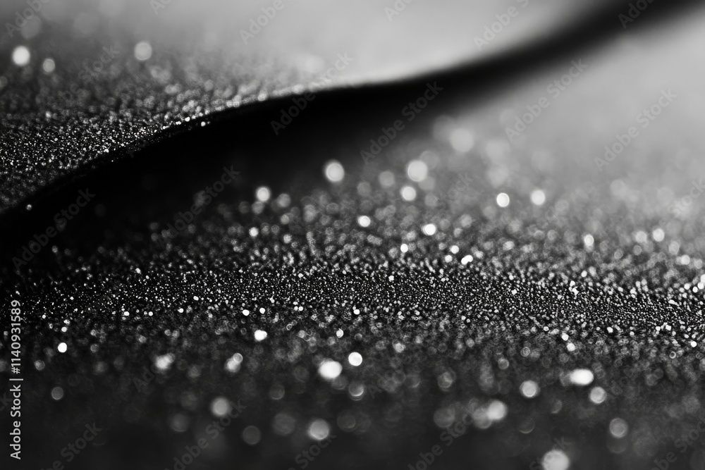 Leinwandbilder The image presents playful curves of a textured black surface, creating an intriguing visual interplay that captures attention and sparks curiosity in the viewer.