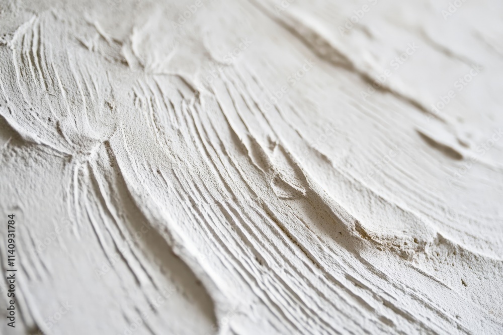 Aufkleber A beautiful close-up of textured plasterwork showcasing intricate and abstract patterns, representing creativity and artistic expression in a tactile form.