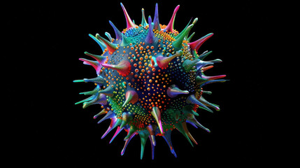 3d rendered illustration of a virus